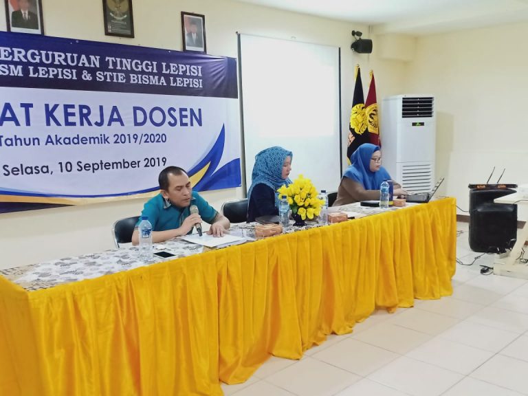 Rapat Kerja Dosen ASM LEPISI dan STIE BISMA LEPISI TA 2022 